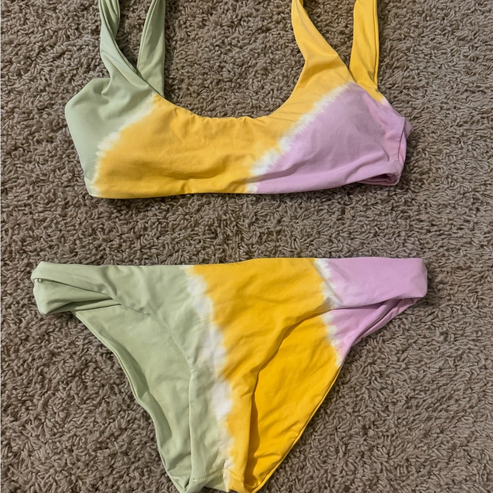 Colorful Tie-Dye Bikini Set